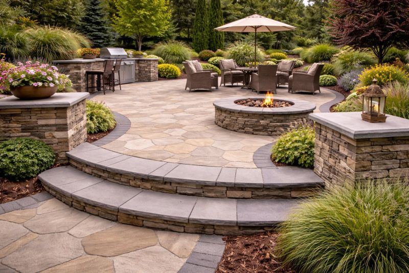 Flagstone Hardscaping in Maineville, OH