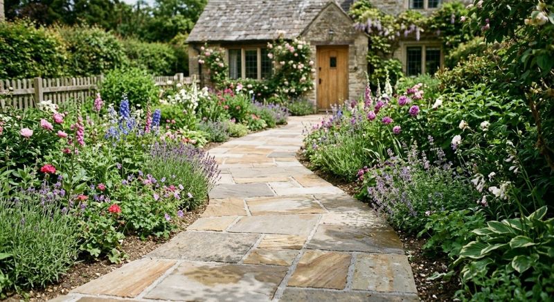 Flagstone Pathway Installation in Clermont County, OH