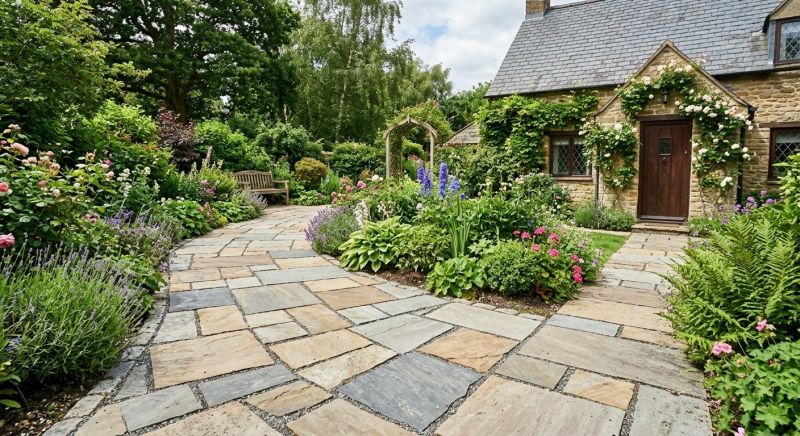 Flagstone Pathway Installation in Covington, KY