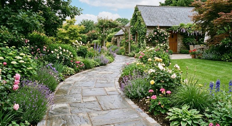 Flagstone Pathway Installation in Dearborn County, IN