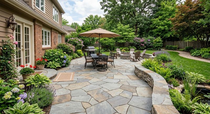 Flagstone Patio Installation in Fairfield, OH