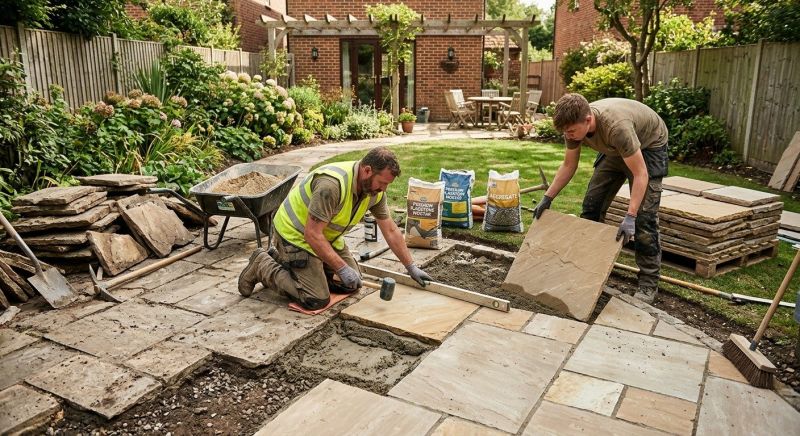 Flagstone Patio Installation in Independence, KY