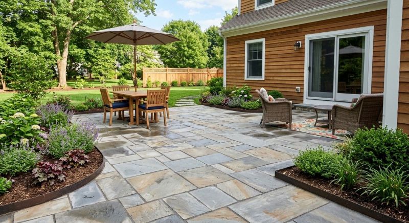 Flagstone Patio Installation in Loveland, OH