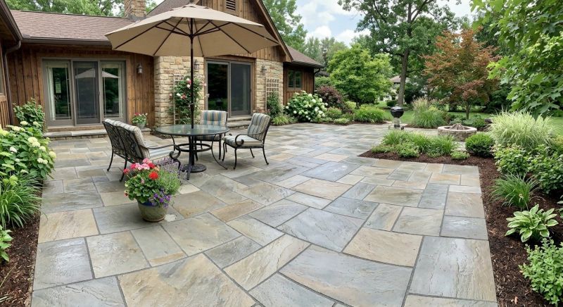 Flagstone Patio Installation in Warren County, OH